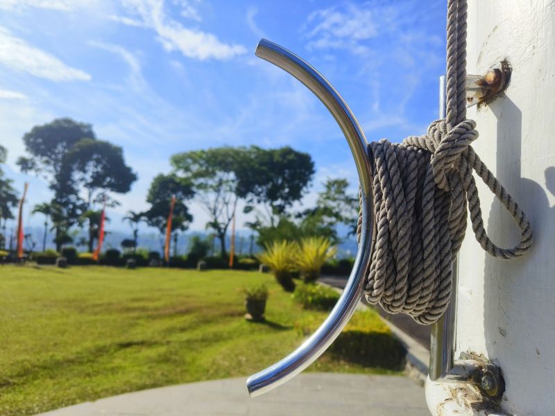 Flag Pole Installation in Progress