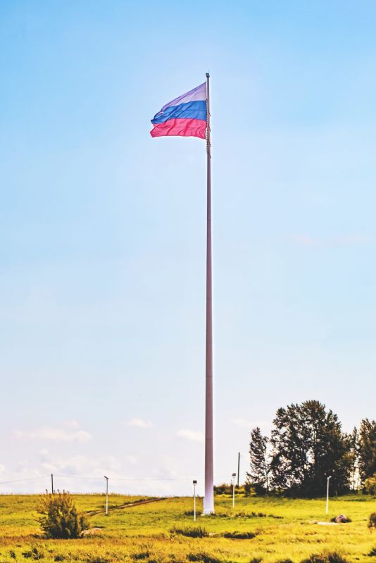 Flag Pole on Residential Property